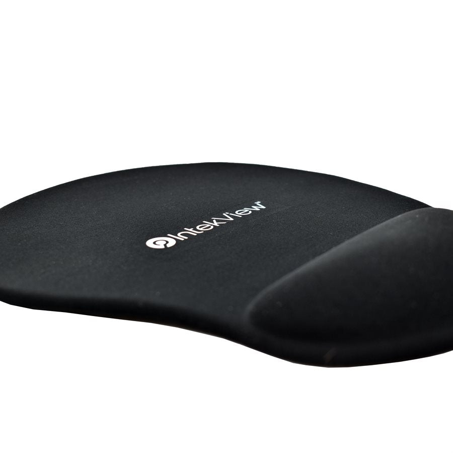 Tapis de souris Appuie-poignet en gel, Noir, Arrondi, 160g