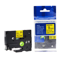 Brother TZ-621 BLACK/YELLOW 9mm Alternative