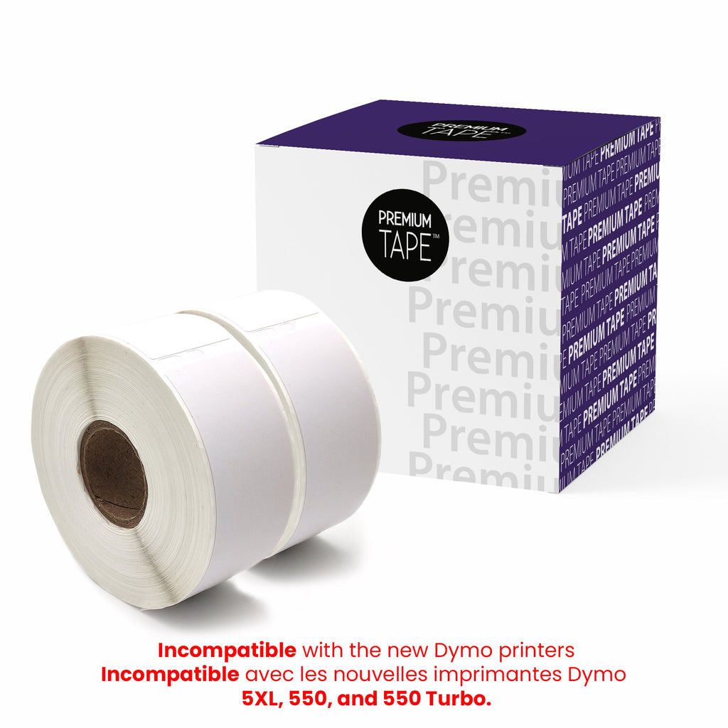 Removable Dymo 30252 Labels 1 1/8'' x 3 1/2'' (2 x 350)