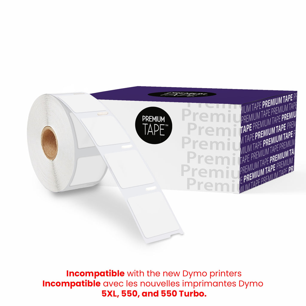 Dymo 30332 White Square Labels 1'' x 1'' (1 x 750 labels)