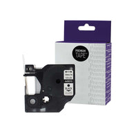 Dymo 45010 Alternative Ribbon Black/Clear 12mm (1/2'' x 23')