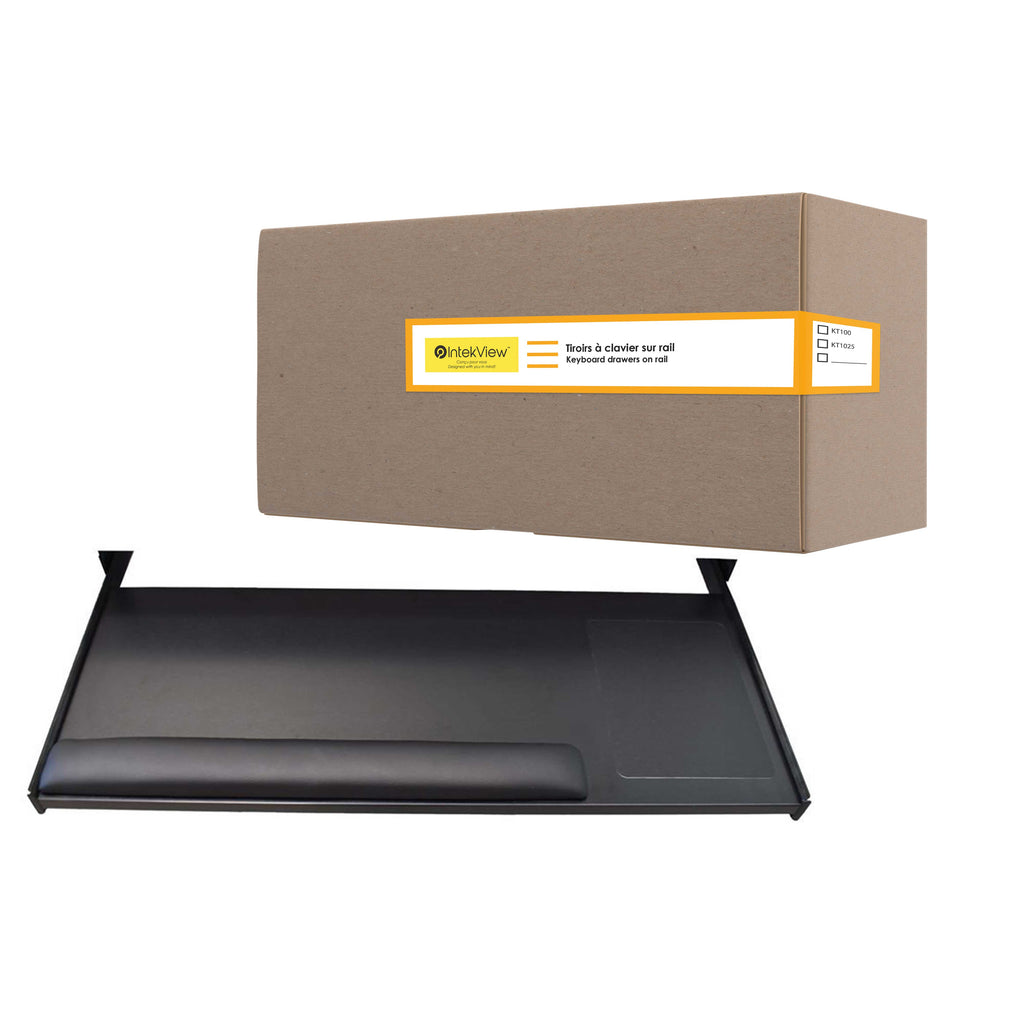 IntekView rail-mounted keyboard drawer (27''x12'') Box of 2