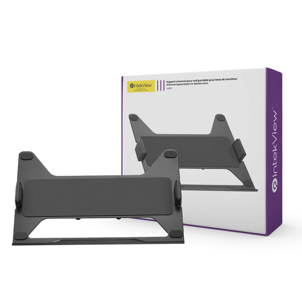 Universal laptop stand for monitor arm