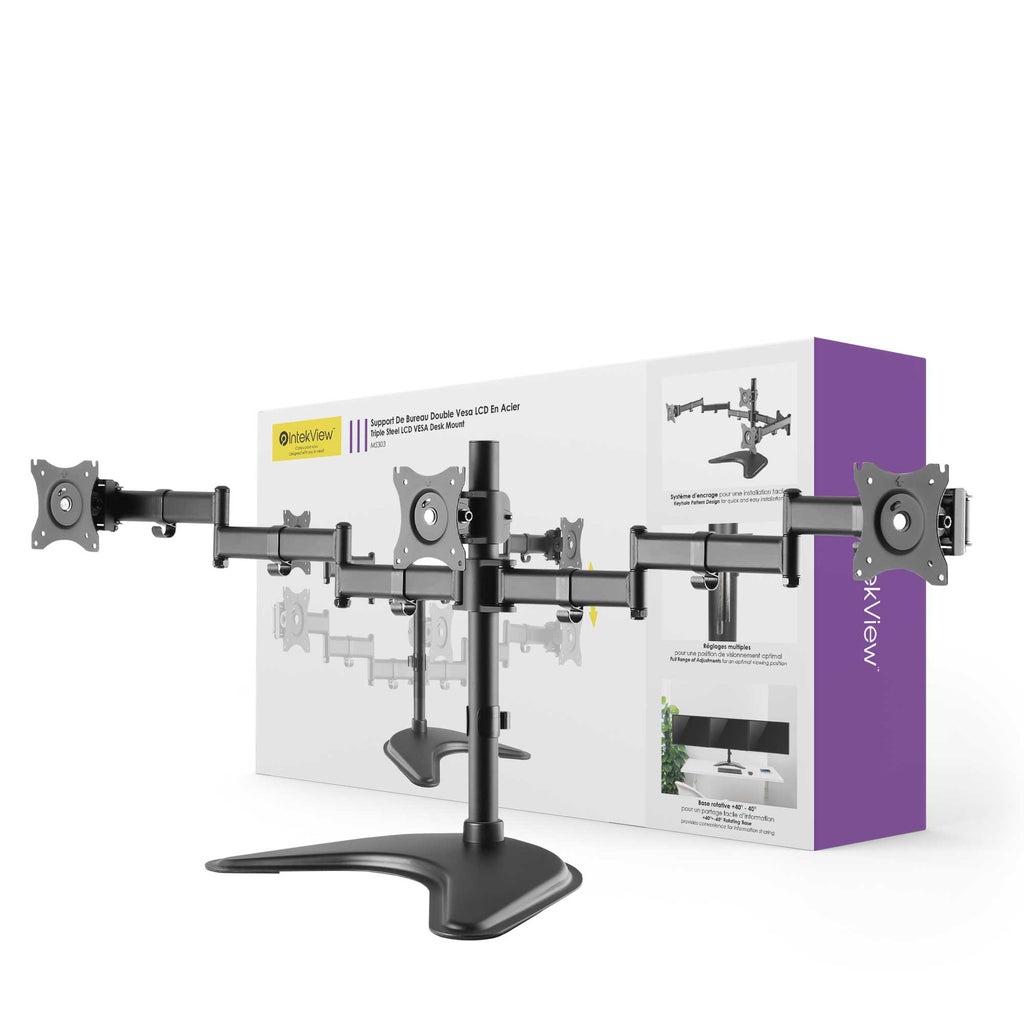 IntekView Stand for 3 screens on foot