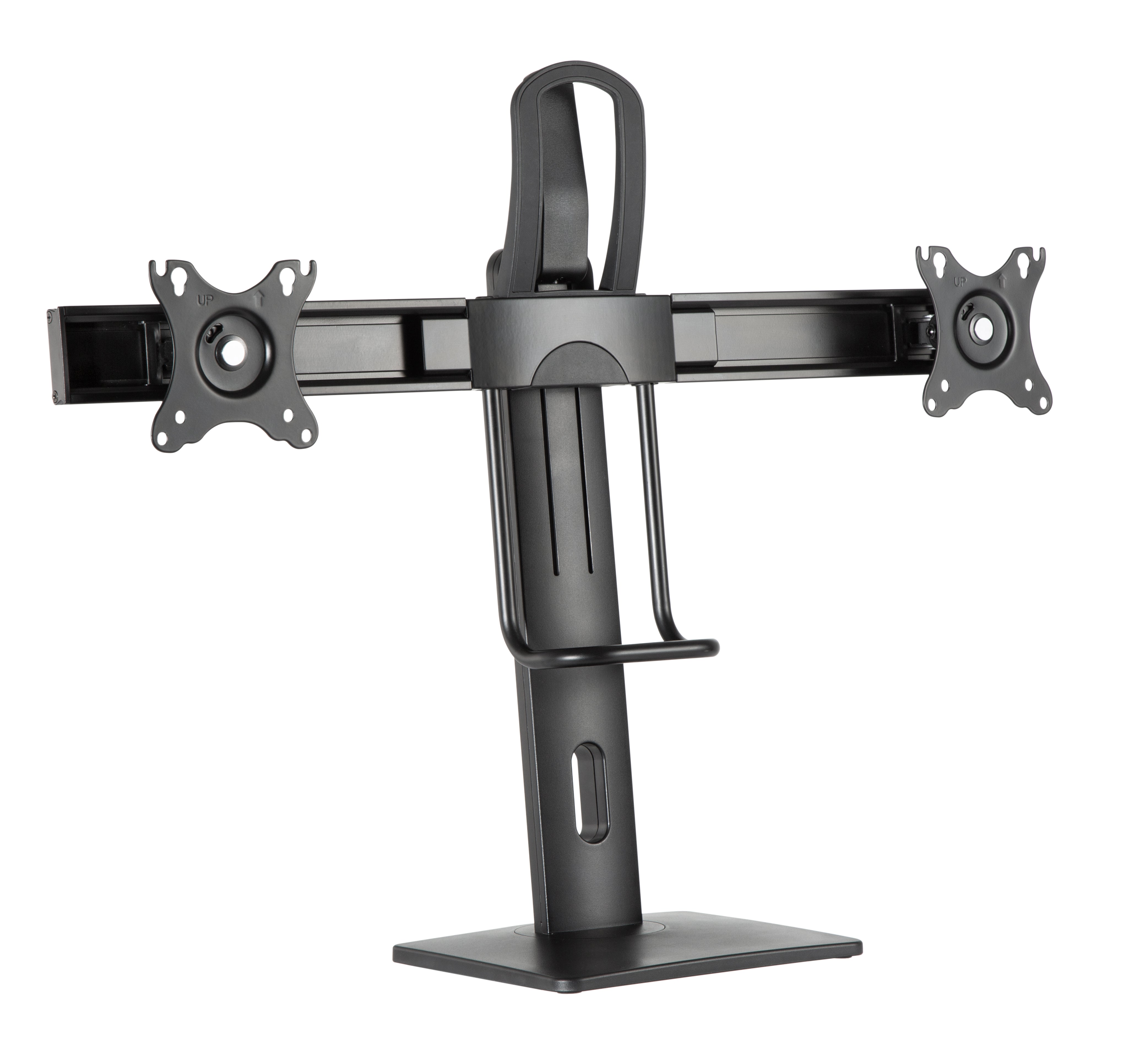 IntekView Support pour 2 écrans sur pied ajustable facile