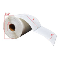 4x3'' Direct Thermal Labels 1''Core (500)