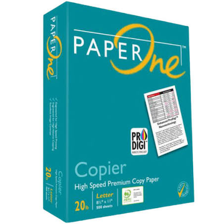 Paper 8.5'' x 11'' 500 Sheets 20LB
